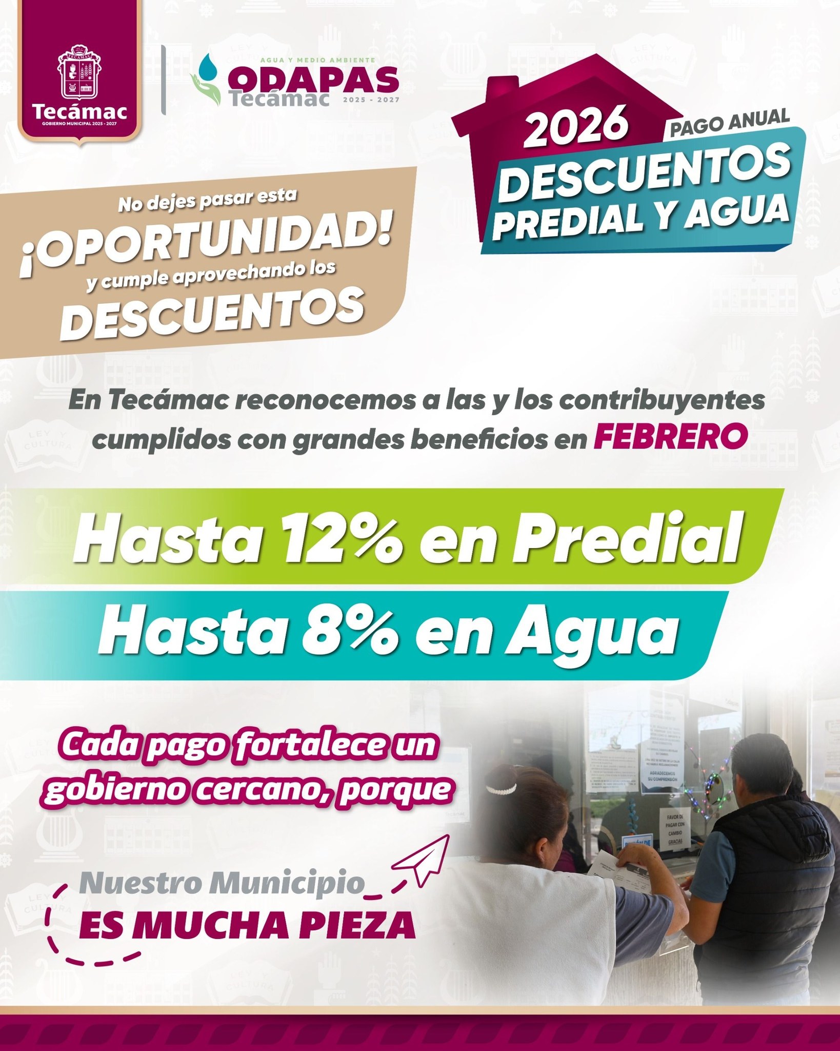 ¡En Febrero continúan los beneficios para las y los contribuyentes cumplidos!